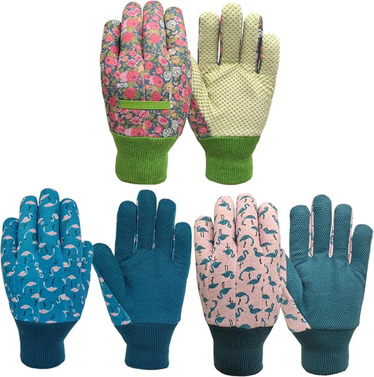 Kids Gardening and Garden Gloves for Toddler,Children's Yard Work Glove,Gift,Cute Pattern,Age3-8