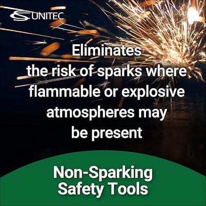 CS Unitec | Non-Sparking & Non-Magnetic Adjustable Wrench | 6in Aluminum Bronze Tool, TUV Certified & Beryllium Free