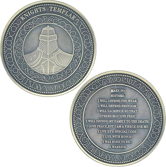 Knight Templar Challenge Coin Religious Coin Collection Commemorative Gift