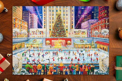 The Rink at Rockefeller Center | Traditions by Mosaic Puzzles - 1000 Piece Puzzle