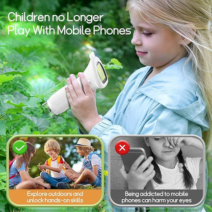 Microscope for Kids - Portable Handheld Magnifying Glass for Girls | Mini Digital Microscope for Boys Educational Science Toys | Age 3 4 5 6 7 8 9 10 11 Years Old Kids Christmas Birthday Gifts