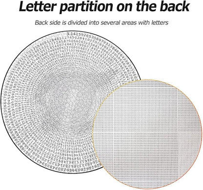 Bgraamiens Puzzle -π Day Puzzle The Mystical π Puzzle Hard Unique Round Numbers Puzzle for Adults (Spiral π)