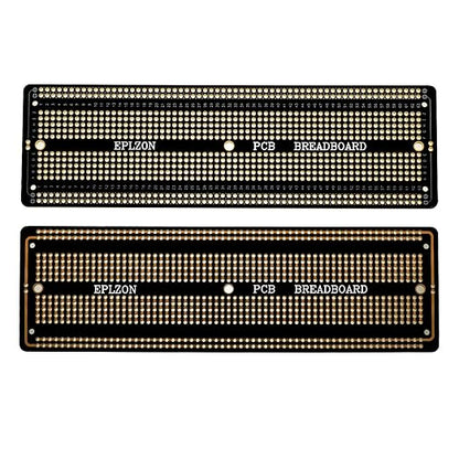 3pcs 6.8"x2.05" Breadboard Solderable Prototype PCB Board Kit for Electronics Projects Compatible for DIY Soldering Circuits Projects Prototype Board,Black