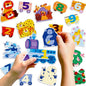Dotimo 25 PCS Removable Reusable Animal Window Stickers for Toddlers 1-3 - Learn Numbers 1-10 & Math Symbols, Safe & Mess-Free Learning Decor for Home, School, Travel