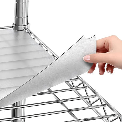 Sterling Shelf Liners for Wire Shelf System - Plastic Wire Shelving Shelf Mats - Clear, 24x48 Inch 4pcs