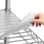 Sterling Shelf Liners for Wire Shelf System - Plastic Wire Shelving Shelf Mats - Clear, 24x48 Inch 4pcs