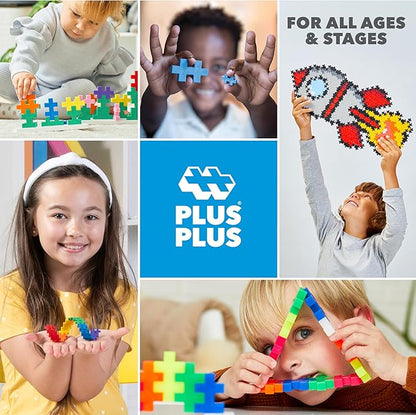 PLUS PLUS 3D Puzzle Building Block Set, 70 Mini Interlocking Pieces, Fun Holiday Activities for Kids - Halloween Mini Maker Tube