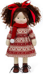BlissfulPixie Waldorf Handmade Rag Doll - Personalized Collectors Plush Doll for Kids Birthday Present with Beautiful Present Box - Skylar 12"