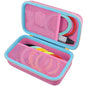 co2CREA Storage Organizer Case for 3D Printing Pen Set, Hard Case Compatible with SCRIB3D P1/Advanced, MYNT3D Super/Advanced, 3Doodler Start+/Flow/PRO and Filament Refill（Pink Case + White Zipper）