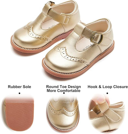 Felix & Flora Toddler Little Girl Mary Jane Dress Shoes - Ballet Flats for Girl Party School Shoes
