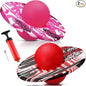 Junkin 2 Pcs Pogo Ball Trick Board Toy Balance Board Pogo Balance Bounce Ball with Pump and Strong Grip Deck for Fun Challenge Fidget Indoor,Outdoor Toys