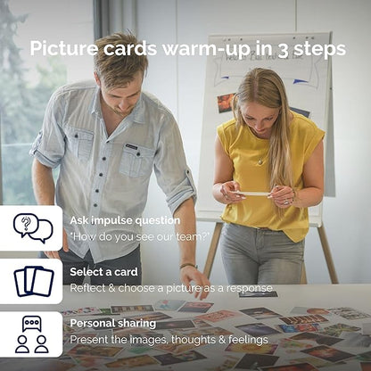 metaFox | Leading Change Postcards Pack | 52 Cards for Coaching & Change Management | Based on the 8-Step Process for Leading Change by John P Kotter