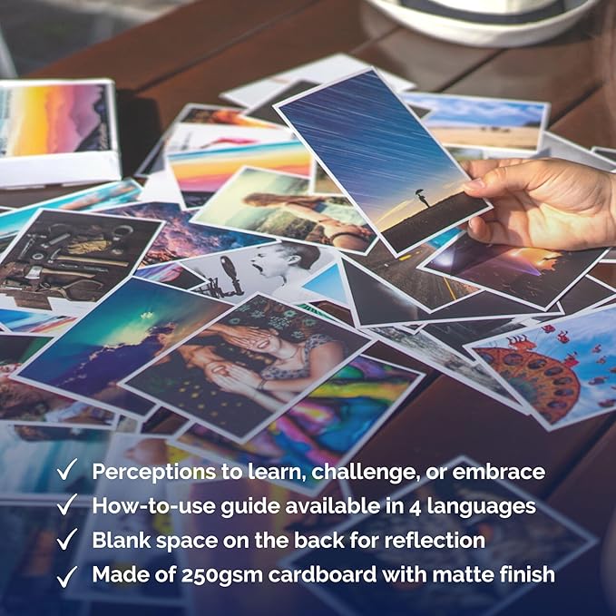 metaFox - Points of View Card Deck - 52 Coaching Cards for Perspective Takeover, Therapy and Self-Improvement - Presentation Cards as a Visual Thinking Tool for Coaching, Workshops dp-POV