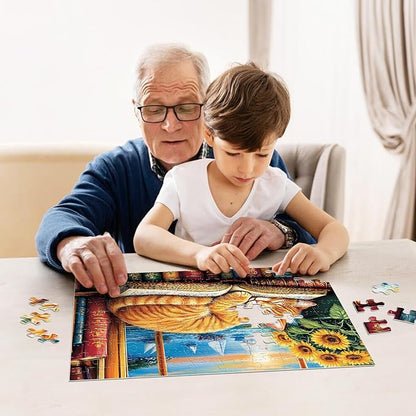 4-Pack 100 Pieces Puzzles for Kids Ages 4-6 6-8 Panda Tiger Deer Cat Puzzles 100 Pieces Jigsaw Puzzles for Kids 8-10 Year Old, Large Piece Puzzle for Seniors, Puzzle Toys for Boys and Girls