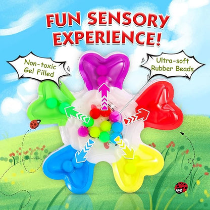 Color Sorting Sensory Toys, Fine Motor Skills Games for Toddlers,Preschool Learning Outdoor Travel Toys Gifts for Kids Aged 3-4 5-7