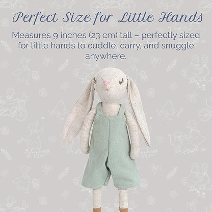 MON AMI Billy The Bunny Stuffed Doll - 9", Soft & Cuddly Plush Animal Doll, Use as Toy or Room Décor, Great Gift for Kids of All Ages