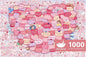MOMIBOOK Puzzles for Adults 1000 Pieces Jigsaw Puzzles of This Little Thing Called Love, Painting Image Challenging Hard Impossible Hard Puzzle Unique Funny Christmas Valentine's Birthday Gifts