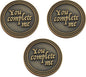 Bulk Set of 3 Romantic Love Expression Coins, You Complete Me, I am Better Because of You, Anniversary Pocket Tokens for Date Night, Love Gift for Men & Women, from Him or Her