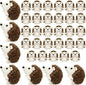 Zubebe Mini Hedgehog Toy Bulk Halloween School Gifts Plush Operation Christmas Stuffed Animal 4 Inch Small Party Favor Decoration DIY Keychain Kid Children Classroom for Baby Shower Birthday(36 Pcs)