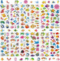 36 Sheets Underwater Stickers for Kids - 900+ 3D Puffy Sea Animal Stickers | Fish, Dolphin, Shark, Octopus, Turtle | Reusable, Waterproof | Crafts, Scrapbooking, Party Favors