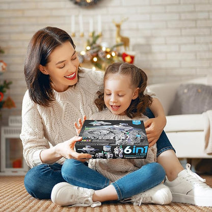 STEM Projects for Kids Ages 8-12 Solar Robot Kit 6-in-1 Space Toys for 10-Year-Old Boy Girl Gift Building Toys Science Kits Christmas Birthday Gifts for 8 9 10 11 12 Year Old, Blue