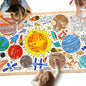Giant Coloring Poster for Classroom Wall - Versatile 31.5 x 72 Inches Outer Space Activity Poster/Table Cover,School Parties, Outer Space Birthday Party and Special Events Decoration