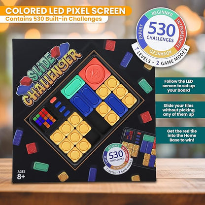 Point Games Super Slide Puzzle Game, Handheld Electronic Games for Kids, STEM Learning - Brain Teaser - IQ Puzzles Toy, Travel Toys & Great Gift, 530 Challenges for Boy & Girl, Ages 8+