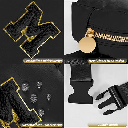 Birthday Gifts for 2 3 4 5 6 7 8 9 10 11 Year Old Girls - Mini Fanny Pack Cute Crossbody Bag Belt Bag Trendy Stuff,Graduation Gifts for Girls Teens Kids Daughter Sister Her - Black,M