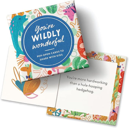 Compendium ThoughtFulls for Kids – 3-Pack of You’re Wildly Wonderful, You Rock, I Love You – 90 Pop-Open Cards to Share with Kids, Each with a Different Inspiring Message Inside