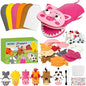 WATINC 6Pcs Hand Puppet Making Kit, Art Craft Felt Sock Puppet Toys, Creative DIY Make Your Own Pompoms Wiggle Googly Eyes Storytelling Role Play Party Supplies Gift for Girls Boys (Farm Animals A)
