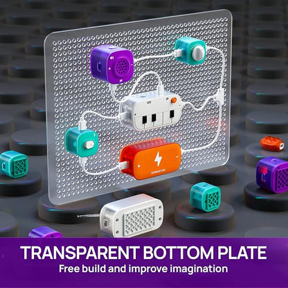 Science Can Circuits for Kids, Beginner Circuit Board Electronic Kit with 80 Experiments STEM Toys for Boys and Girls, Educational Toys Science Kits for Kids Age 8 9 10 Years Old