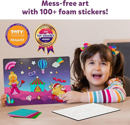 Skillmatics Foil Fun - Unicorns & Princesses, No Mess Art for Kids, Craft Kits & Supplies, DIY Creative Activity, Travel Toys, for Ages 4, 5, 6, 7, 8, 9