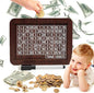 10000 Savings Challenge Box, Money Saving Box with Money Target and Numbers, Cash Vault Wooden Savings Box, Wooden Money Box, Coin Counter Piggy Bank for Adults, Wooden Coin Bank for Kids 1,000