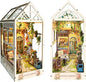 Book Nook with LED Light - 3D Puzzles for Adults, DIY Miniature House Kit, Exquisite Bookshelf Decor, Book Shelf Decor, Perfect, Dollhouse Book Nooks - Sylvia Garden