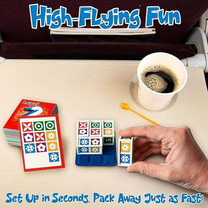 Funwares Match Frenzy: Portable Pattern Matching Puzzle Game, Family Mini Board Games, Perfect for Travel & Home Play, Road Trip Activities for Kids and Adults, Quick Set-Up - 4-Player