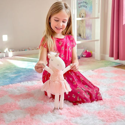 Ballerina Stuffed Unicorn, Unicorn Stuffed Animal, Unicorns Gifts and Doll for Dance Recitals and Ballerinas