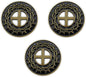 Crown of Thorns Coin, Bulk Pack of 3, by His Stripes We are Healed, Isaiah 53:5 Gift, Pocket Token of Healing and Protection, Collectible Challenge Coin for Easter, Sobriety & Recovery Chip