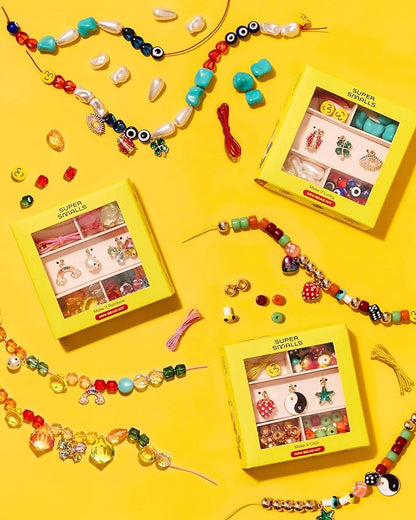Super Smalls Mini Bead Kit Gift Set | 3 Boxes of Unique Beads and Special Charms | Ages 4+