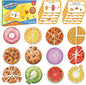 Aizweb Magnetic Fraction Tiles & Circles, Bars,Math Manipulatives, Fraction Manipulatives for 2nd, 3rd, 4th, 5th Grade Elementary Teachers Classroom Whiteboard Teaching Homeschool Supplies