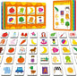SpriteGru Magnetic First Word Matching Game, Funny Words Learning Game, Race to Collect Your Lists Educational Toy for Boys & Girls at Home
