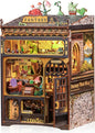 Cutefun Book Nook Kit, DIY Miniature House Kit for Beginners, Book Nook Kits for Adults, Wooden Dollhouse for Bookshelf Decor, Gifts for Family & Friends (Fantasy Plant Shop)