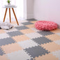 16 Tiles Foam Play Mat for Baby, Soft & Safe EVA Foam Mats for Floor, Square Interlocking Floor Mat, Solid Colored Kids Foam Puzzle Floor Mat, 47x47 Play Mat for Playpen(White/Beige/Gray)