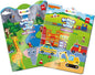 Reusable Sticker Books with 100 PCS Jelly Stickers, 2 Sets Toddler Activity Book for Girls Boys, Toddler Craft Activities-Safari, Vehicles