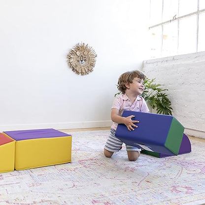 ECR4Kids SoftZone Climb and Crawl Playset, Building Blocks, Assorted, 5-Piece