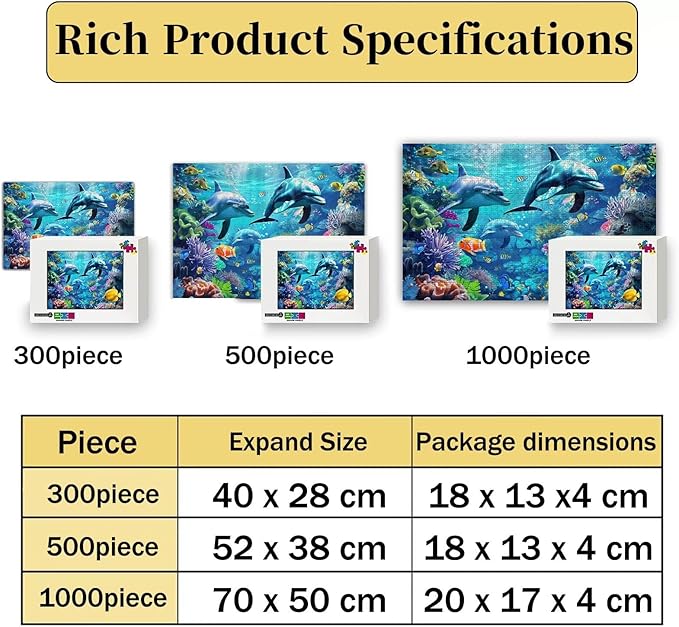 Starry Blue Horse 1000-Piece Wooden Puzzle Art - Fresh & Simple Design, Perfect for Beginners, Ideal for Home Wall & Bedroom Decoration