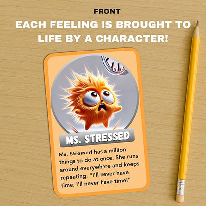Feelings Explorer – 60 Emotion Cards for Kids Ages 7+ | Social Emotional Learning Game with Questions & Activities | SEL Tool for Parents, Teachers & Therapists | Bonus Cards Included