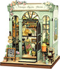 CUTEBEE Book Nook Kit - DIY Miniature House Dollhouse Kit for Adults and Teens, Booknook Tiny House Bookshelf 3D Wooden Puzzle, Gifts for Family (Champs-Élysées Florist)