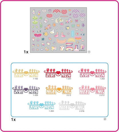 Aquabeads 40-Piece Multicolor Heart & Ribbons Nail Craft Kit