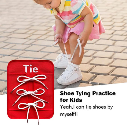 Montessori Fine Motor Toys for Toddlers, Basic Life Skills Early Learning Sensory Toys for 2 3 4 5 Year Old, Learn to Dress Preschool Homeschool Kindergarten Must Haves