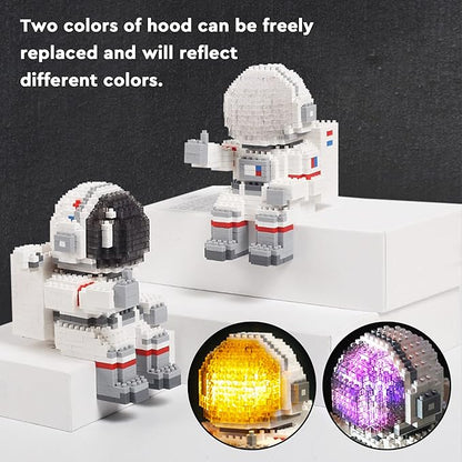 Finger Rock Astronaut Mini Building Blocks Micro Building Kits for Adults Teens 14+ Space Toys Gifts - Compatible with Nano(1008 Pieces)